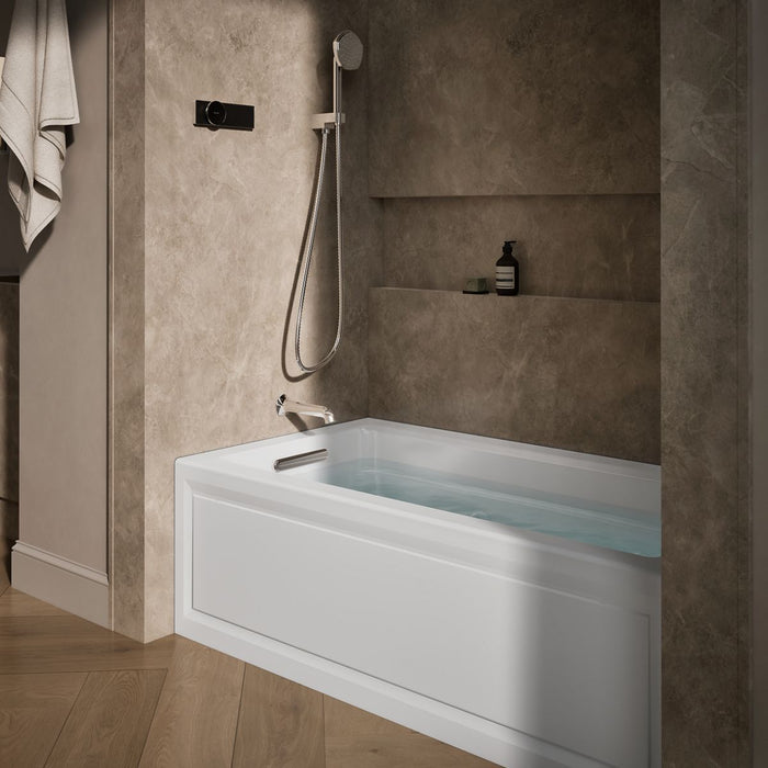 KOHLER K-1122-HL Archer 60" x 32" alcove heated whirlpool bath, left drain