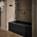 KOHLER K-1122-LA Archer 60" x 32" alcove whirlpool bath, left drain, black black - view 3