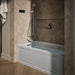 KOHLER K-1122-LAW Archer 60" x 32" alcove whirlpool bath with Bask heated surface, alcove left drain, ice grey - view 3