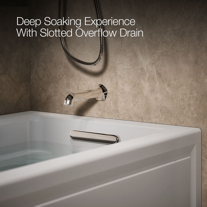 KOHLER K-1122-RA Archer 60" x 32" alcove whirlpool bath right drain