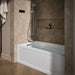 KOHLER K-1122-XGHLA Archer 60" x 32" alcove Heated BubbleMassage air bath and whirlpool, left drain, white - view 3