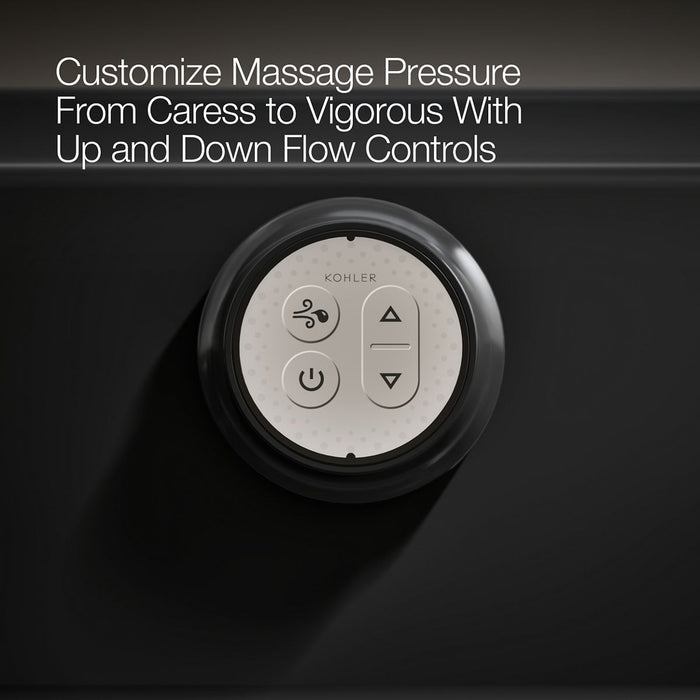 KOHLER K-1122-XGHRA Archer 60" x 32" alcove Heated BubbleMassage air bath and whirlpool, right drain
