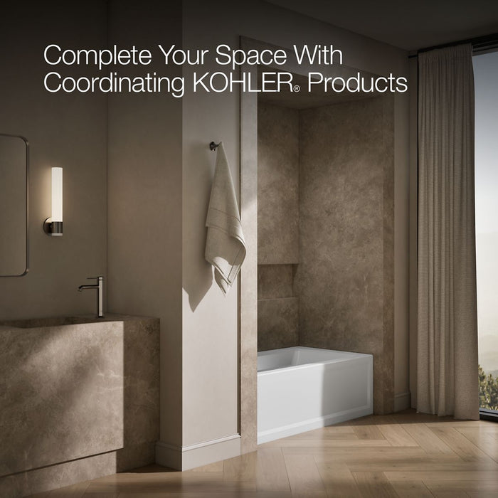 KOHLER K-1123-LAW Archer 60" x 32" alcove bath with Bask heated surface, left drain