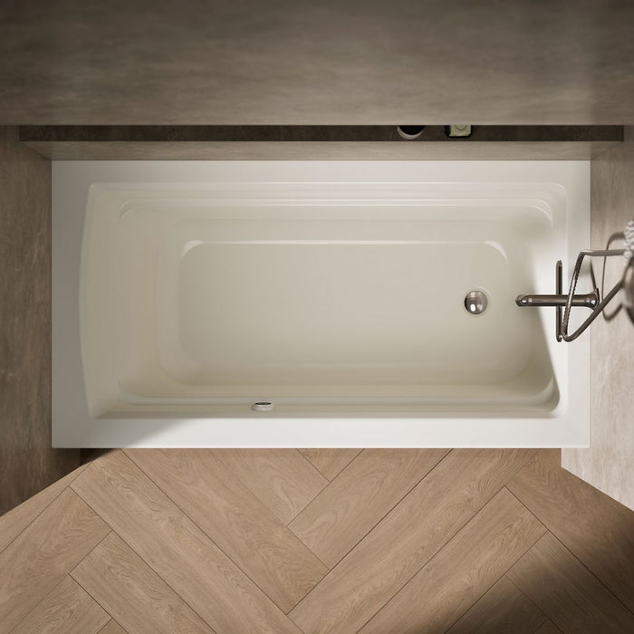 KOHLER K-1123-RAW Archer 60" x 32" alcove bath with Bask heated surface, right drain