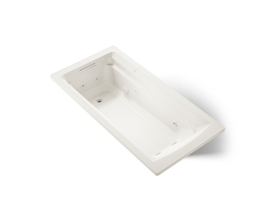 KOHLER K-1124 Archer 72" x 36" drop-in whirlpool bath, biscuit