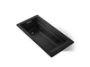 KOHLER K-1124 Archer 72" x 36" drop-in whirlpool bath, black black
