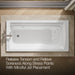 KOHLER K-1124 Archer 72" x 36" drop-in whirlpool bath, white - view 4