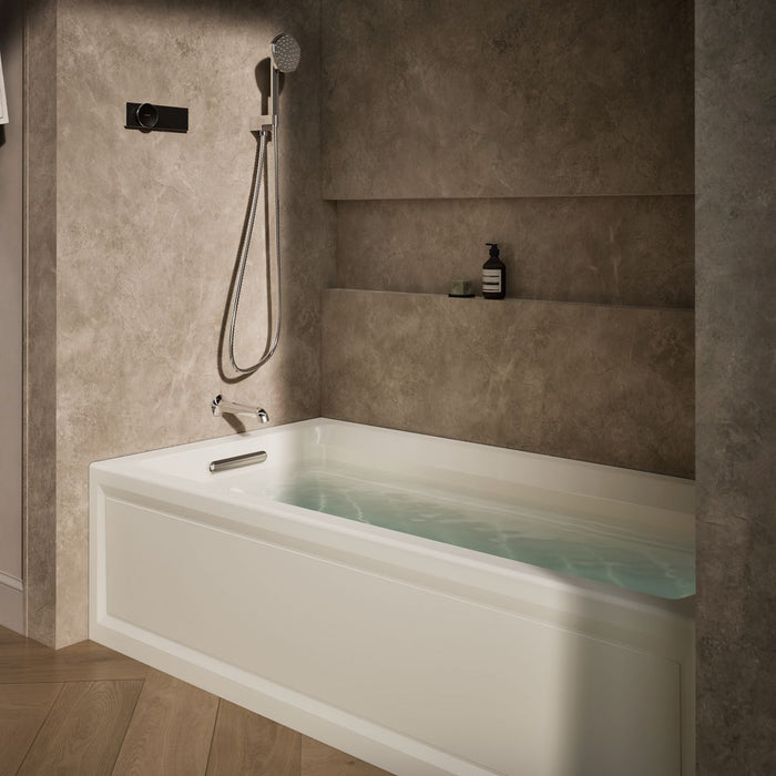 KOHLER K-1124-GHLA Archer 72" x 36" alcove Heated BubbleMassage air bath, left drain