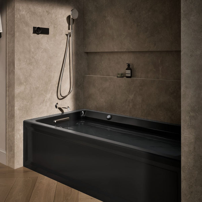 KOHLER K-1124-GHLAW Archer 72" x 36" alcove Heated BubbleMassage air bath with Bask heated surface, left drain