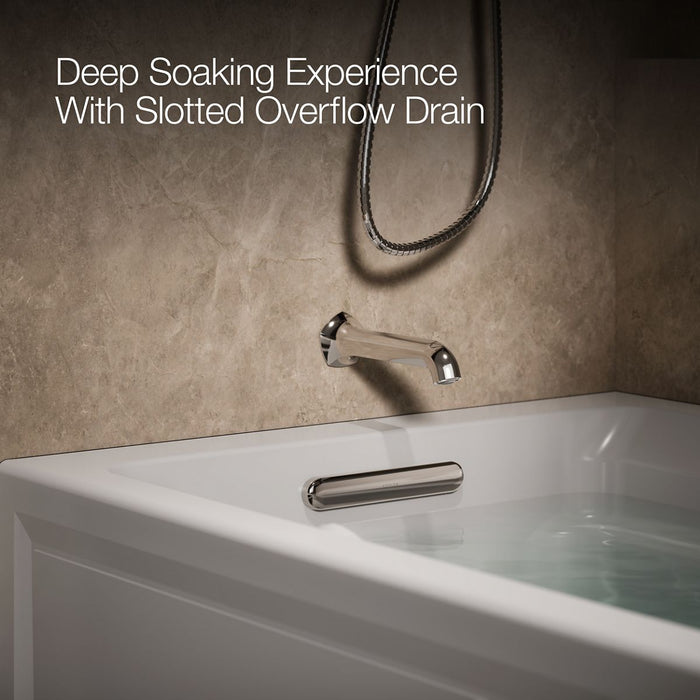 KOHLER K-1124-GHLAW Archer 72" x 36" alcove Heated BubbleMassage air bath with Bask heated surface, left drain