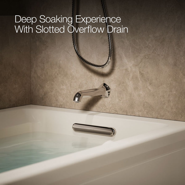 KOHLER K-1124-GHRAW Archer 72" x 36" alcove Heated BubbleMassage air bath with Bask heated surface, right drain