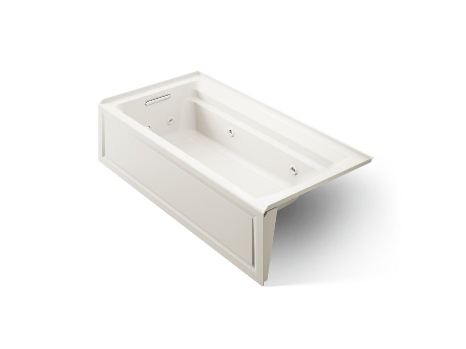 KOHLER K-1124-HL Archer 72" x 36" alcove whirlpool bath with alcove, left drain