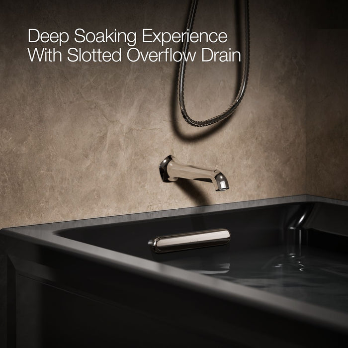 KOHLER K-1124-HL Archer 72" x 36" alcove whirlpool bath with alcove, left drain