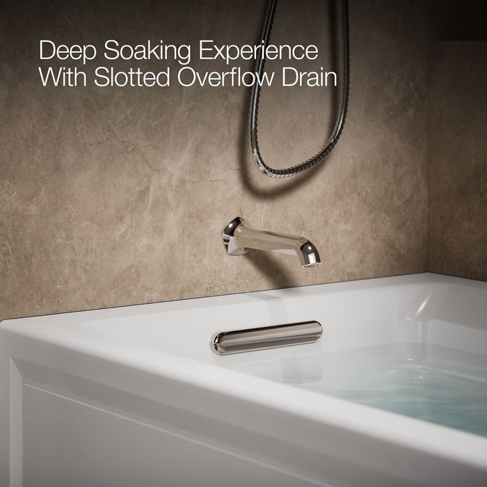 KOHLER K-1124-HL Archer 72" x 36" alcove whirlpool bath with alcove, left drain
