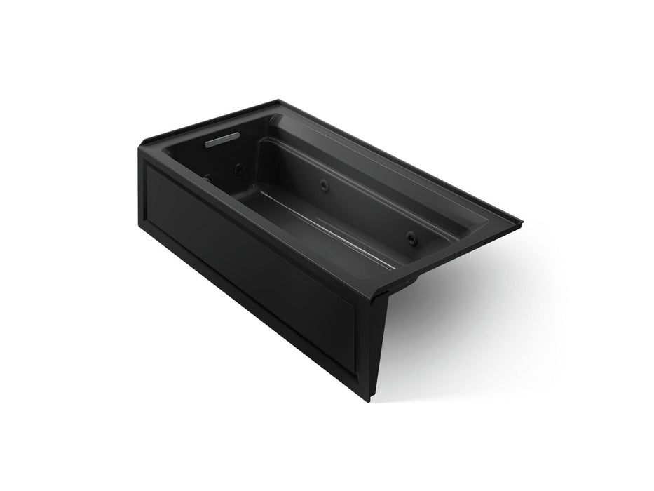 KOHLER K-1124-LA Archer 72" x 36" alcove whirlpool bath with alcove, left drain