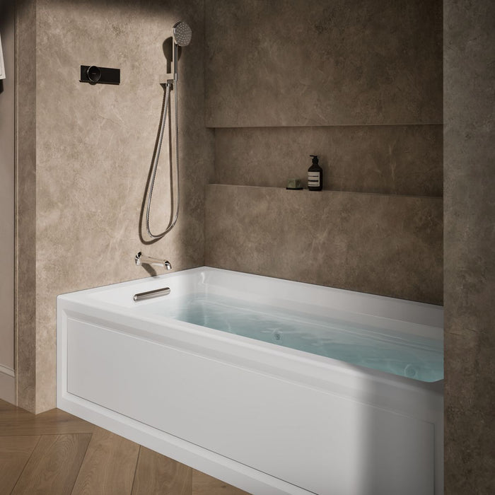 KOHLER K-1124-LA Archer 72" x 36" alcove whirlpool bath with alcove, left drain