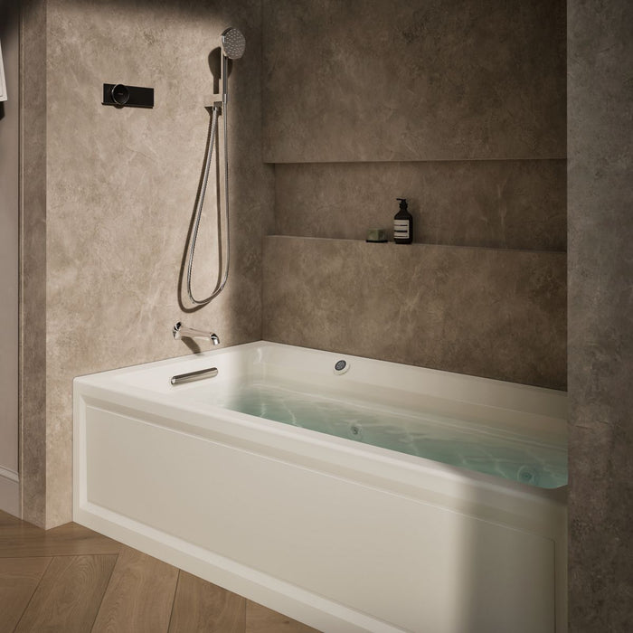 KOHLER K-1124-LAW Archer 72" x 36" alcove whirlpool bath with Bask heated surface, left drain