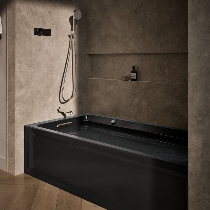 KOHLER K-1124-LAW Archer 72" x 36" alcove whirlpool bath with Bask heated surface, left drain