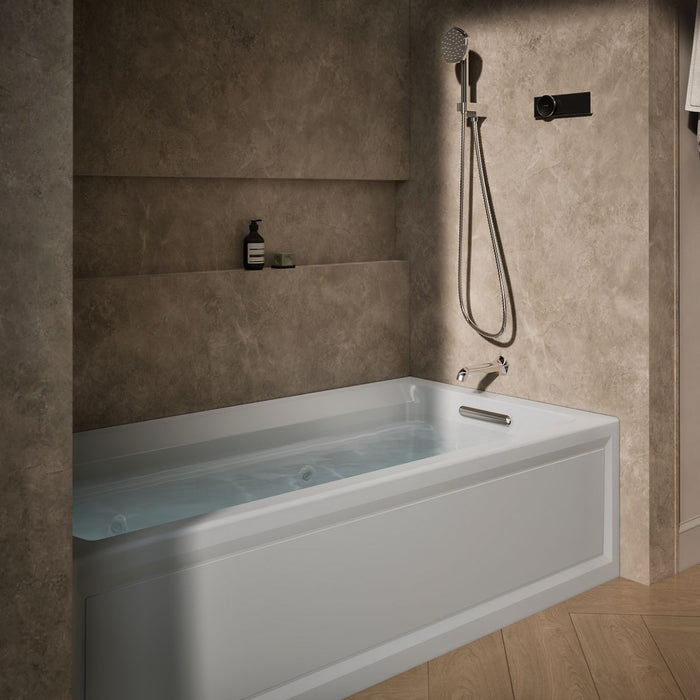 KOHLER K-1124-RA Archer 72" x 36" alcove whirlpool bath, right drain