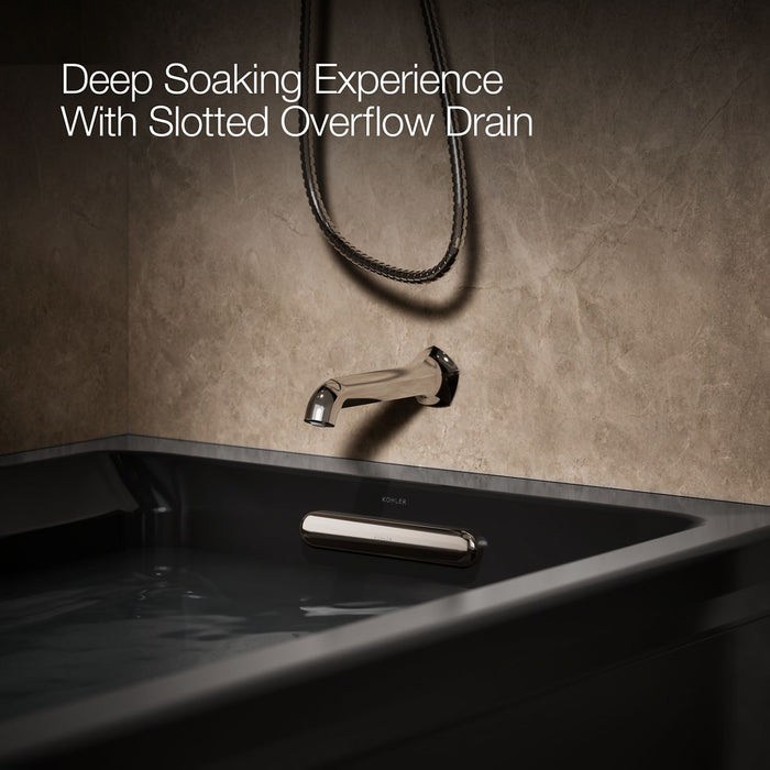 KOHLER K-1124-RAW Archer 72" x 36" alcove whirlpool bath with Bask heated surface, right drain