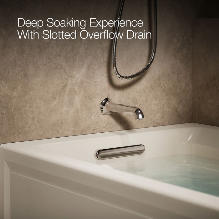 KOHLER K-1124-XGHLA Archer 72" x 36" alcove Heated BubbleMassage air bath and whirlpool, left drain