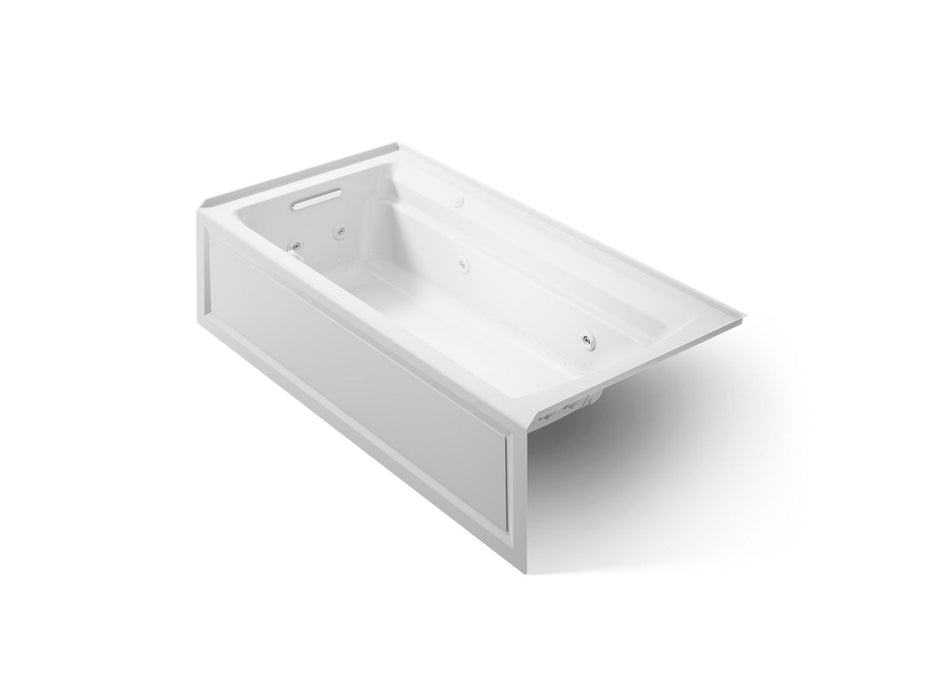 KOHLER K-1124-XGHLA Archer 72" x 36" alcove Heated BubbleMassage air bath and whirlpool, left drain