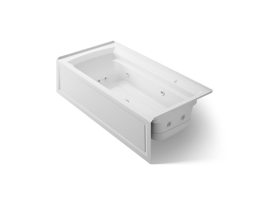 KOHLER K-1124-XGHRA Archer 72" x 36" alcove Heated BubbleMassage air bath and whirlpool, right drain