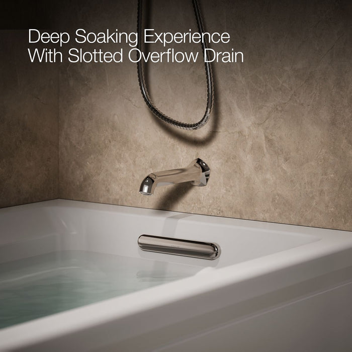 KOHLER K-1124-XGHRA Archer 72" x 36" alcove Heated BubbleMassage air bath and whirlpool, right drain