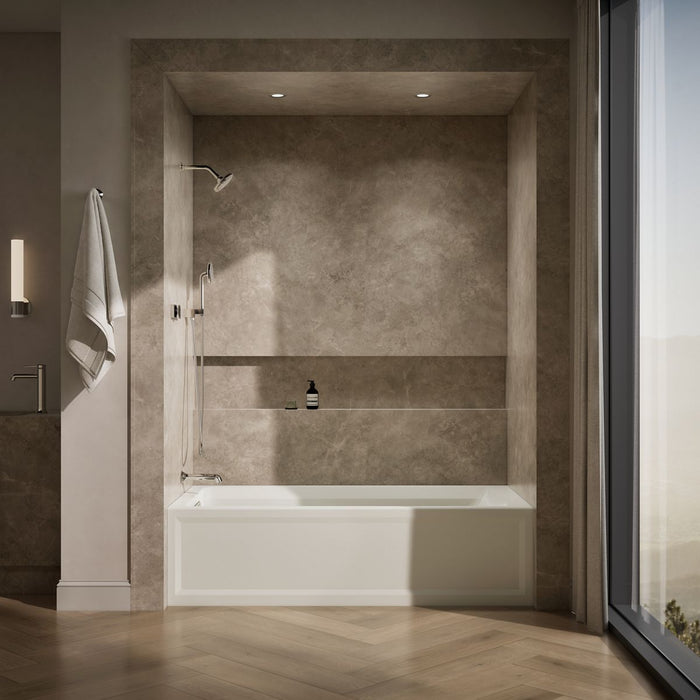 KOHLER K-1125-LAW Archer 72" x 36" alcove bath with Bask heated surface, left drain