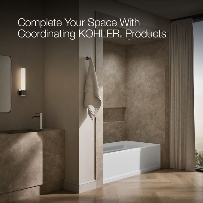 KOHLER K-1125-LAW Archer 72" x 36" alcove bath with Bask heated surface, left drain