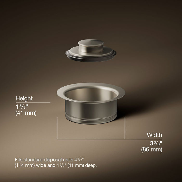 3/4 view of product with dimensions