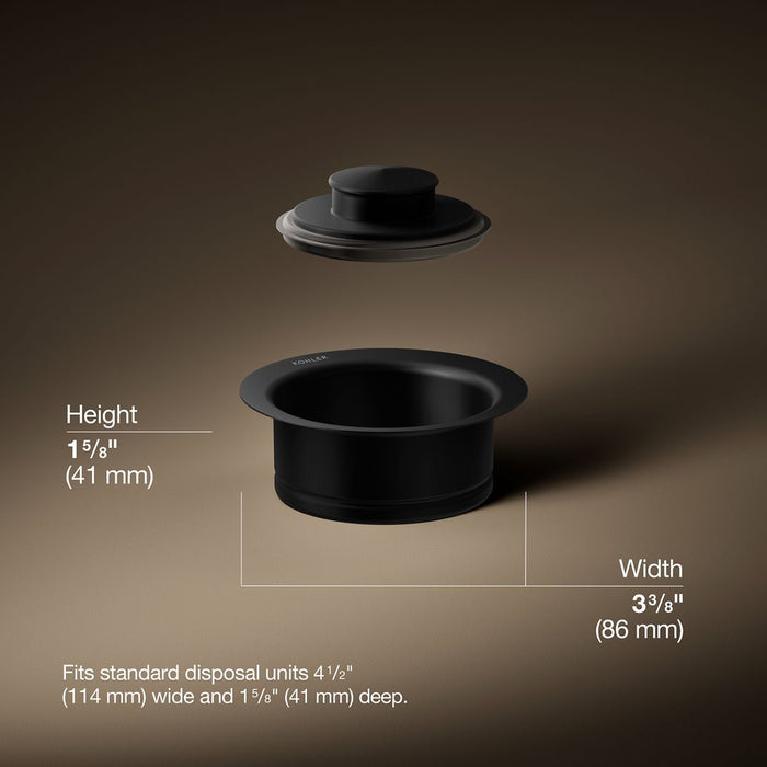3/4 view of product with dimensions