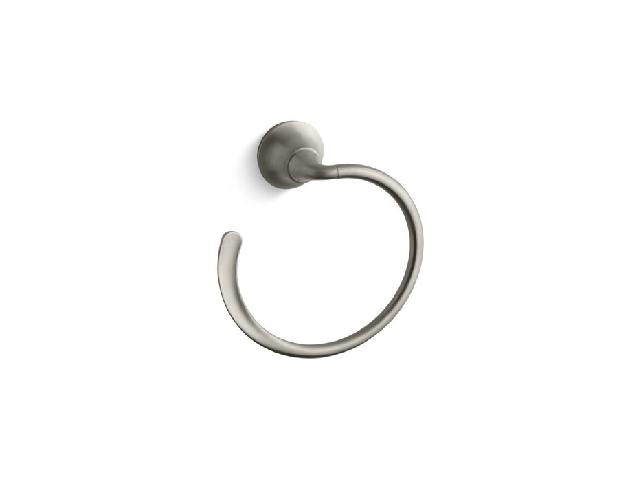 KOHLER K-11377 Forté Towel ring, vibrant brushed nickel