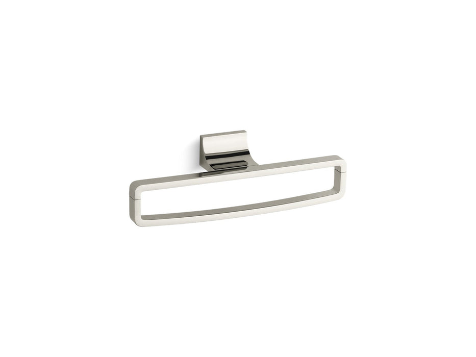 KOHLER K-11587 Loure Towel ring, vibrant polished nickel