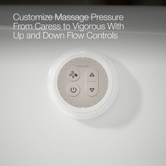 KOHLER K-1162-GH Sunward 60" x 42" drop-in Heated BubbleMassage air bath