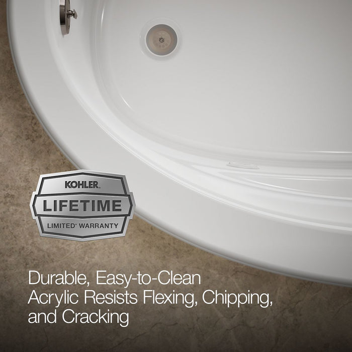 KOHLER K-1164 Sunward 72" x 42" drop-in whirlpool bath