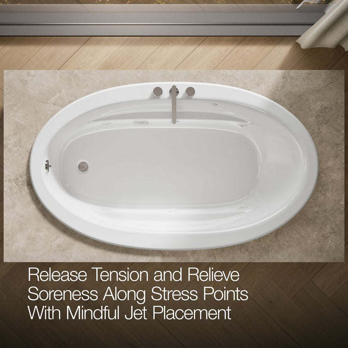 KOHLER K-1164 Sunward 72" x 42" drop-in whirlpool bath