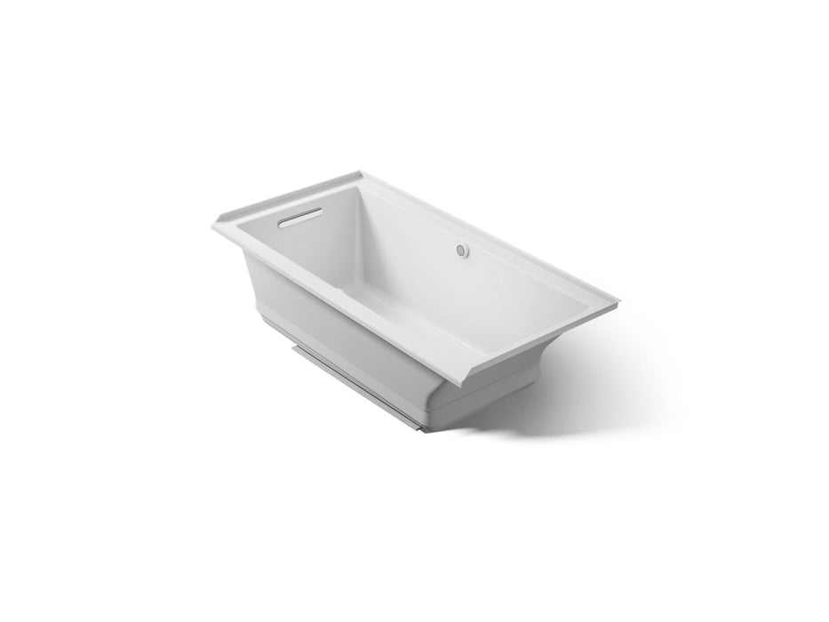 KOHLER K-1167-GHLW Underscore 60" x 30" alcove Heated BubbleMassage air bath with Bask, left drain
