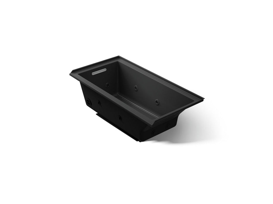 KOHLER K-1167-JLH Underscore 60" x 30" drop-in/alcove heated whirlpool bath, left drain