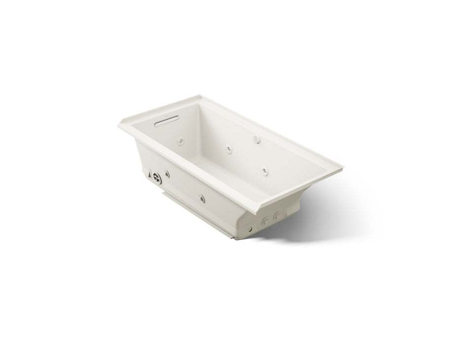 KOHLER K-1167-XHGHL Underscore 60" x 30" alcove Heated BubbleMassage air bath with whirlpool, left drain