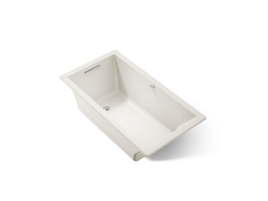 KOHLER K-1168-GHW Underscore 60" x 32" drop-in Heated BubbleMassage air bath with Bask heated surface
