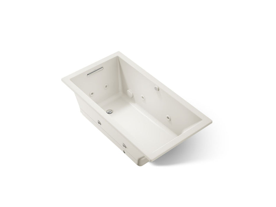 KOHLER K-1168-XHGH Underscore 60" x 32" drop-in Heated BubbleMassage air bath with whirlpool