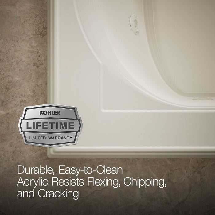 KOHLER K-1170-JH Memoirs 66" x 42" drop-in whirlpool bath