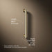 3/4 view of product with dimensions