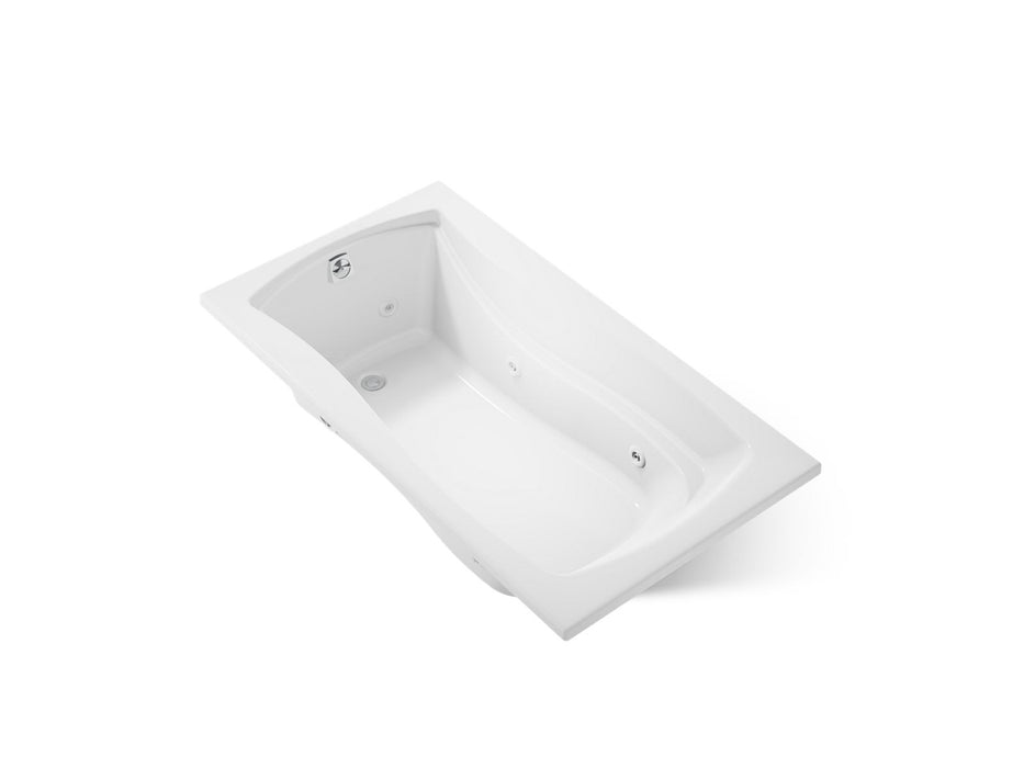 KOHLER K-1224 Mariposa 66" x 36" drop-in whirlpool bath, white