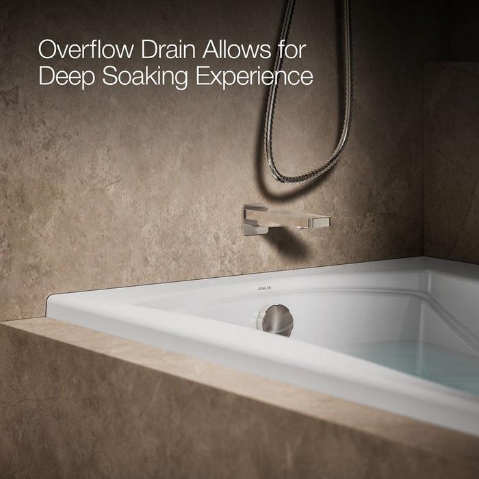 KOHLER K-1224-L Mariposa 66" x 36" alcove whirlpool, left drain