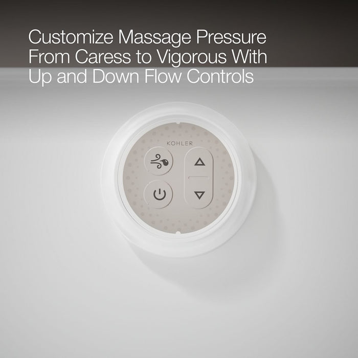 KOHLER K-1239-GHLF Mariposa 60" x 36" alcove Heated BubbleMassage air bath, left drain