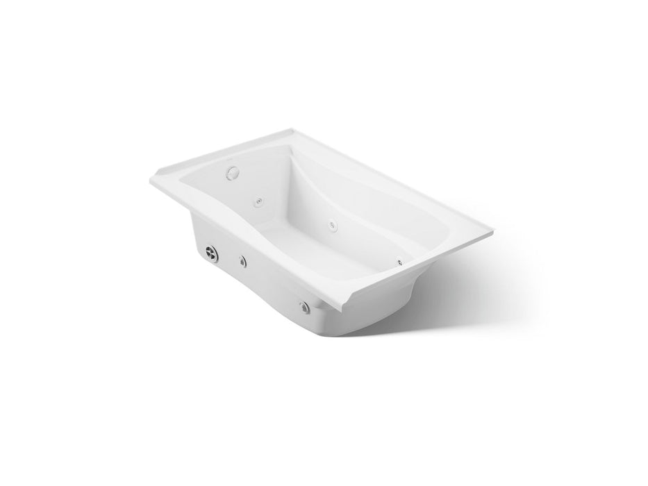 KOHLER K-1239-LH Mariposa 60" x 36" alcove heated whirlpool, left drain and heater