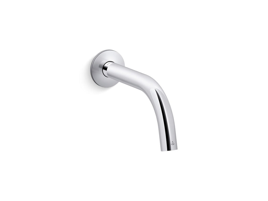 KOHLER K-123MT16-SANA Components Touchless wall-mount lavatory faucet with Kinesis sensor technology, Tube design, AC-powered, 0.5 gpm