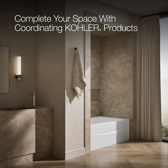 KOHLER K-1242-LA Mariposa 60" x 36" alcove bath, left drain